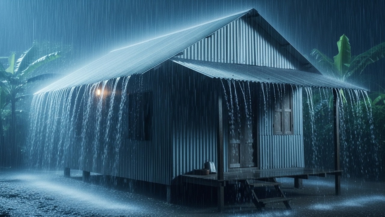 Rain on Tin Roof at Night – Sounds for Deep Sleep