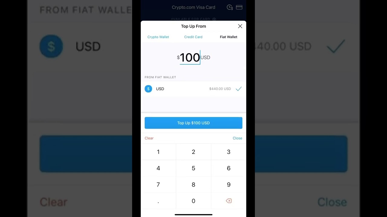 How to top up your Crypto.com Visa card!