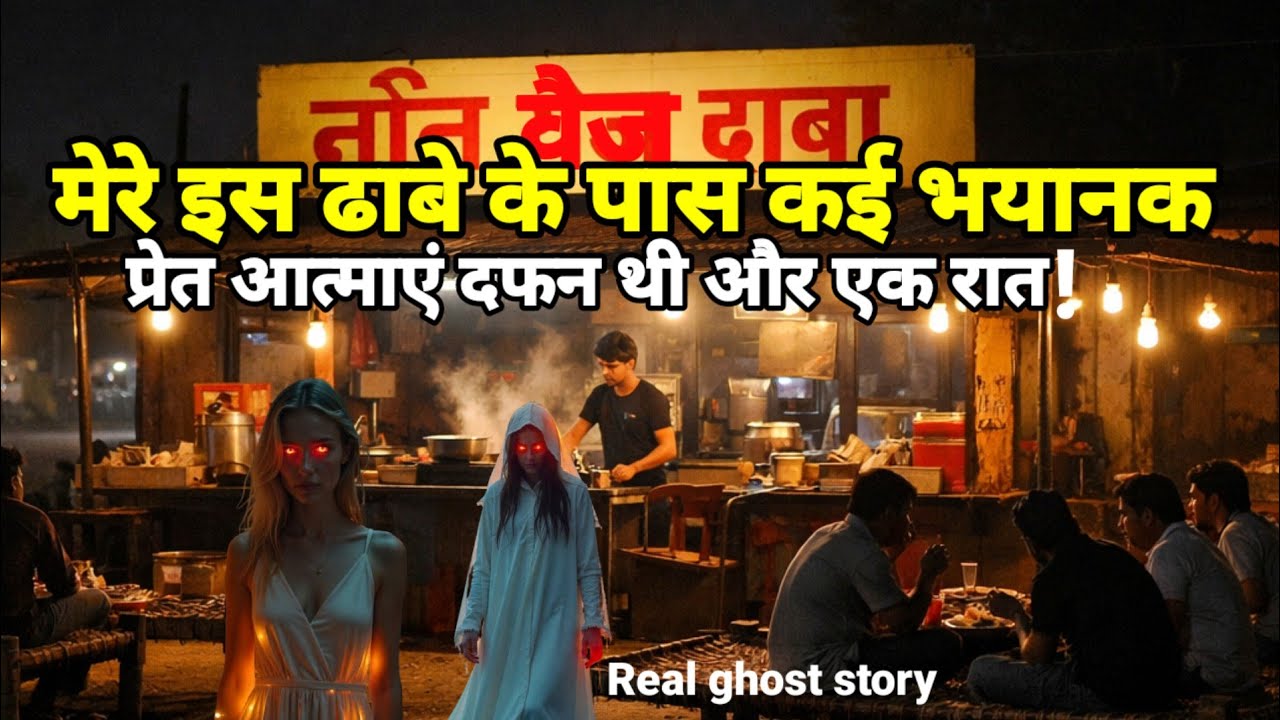 मेरा ढाबा के पास कई भयानक प्रेत आत्माएं दफन थी और एक रात जो हुआ!#ghost #dhaba #scary, Horror 