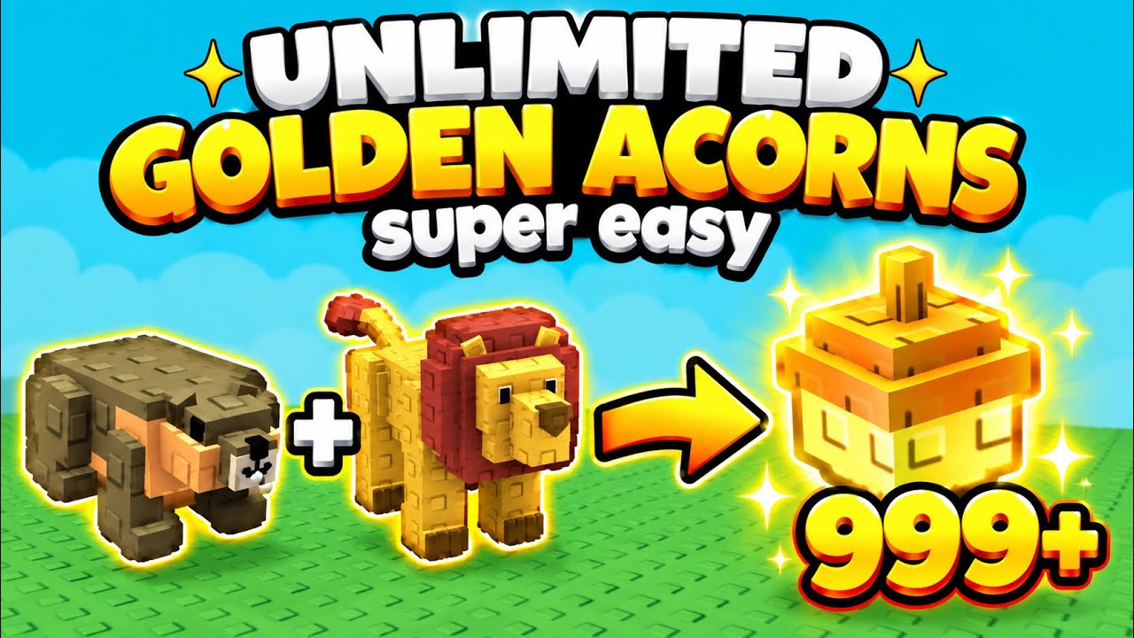 🤯SUPER EASY METHOD for GOLDEN ACORNS in Grow a Garden!!!!!! MARMOT METHOD 