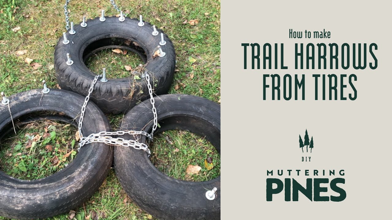 ATV Trail Grooming Harrows From Old Tires