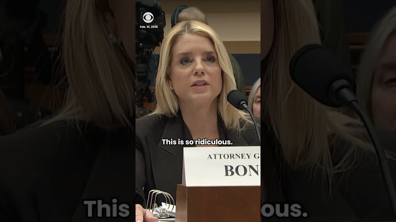 Pressed on Epstein, Bondi says Dems are trying to deflect from 