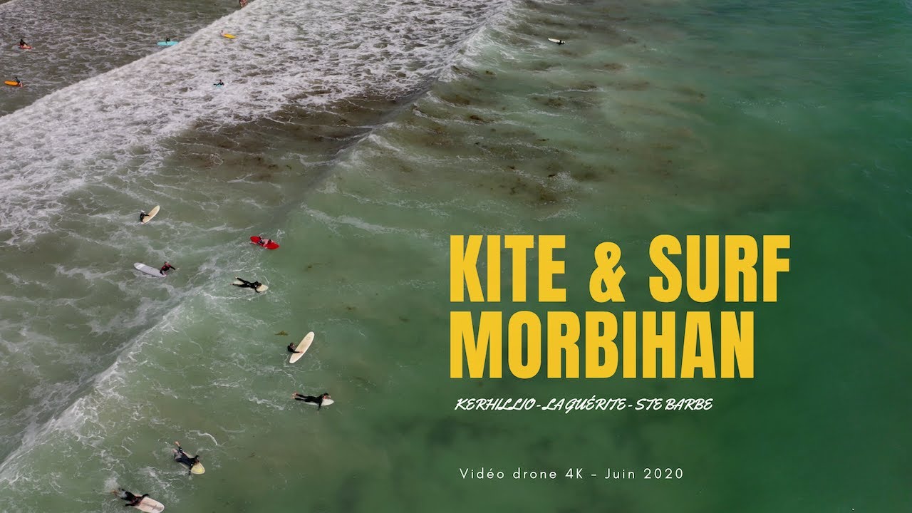 DRONESURFING | Morbihan, kitesurf à Kerhillio | Dji 4K