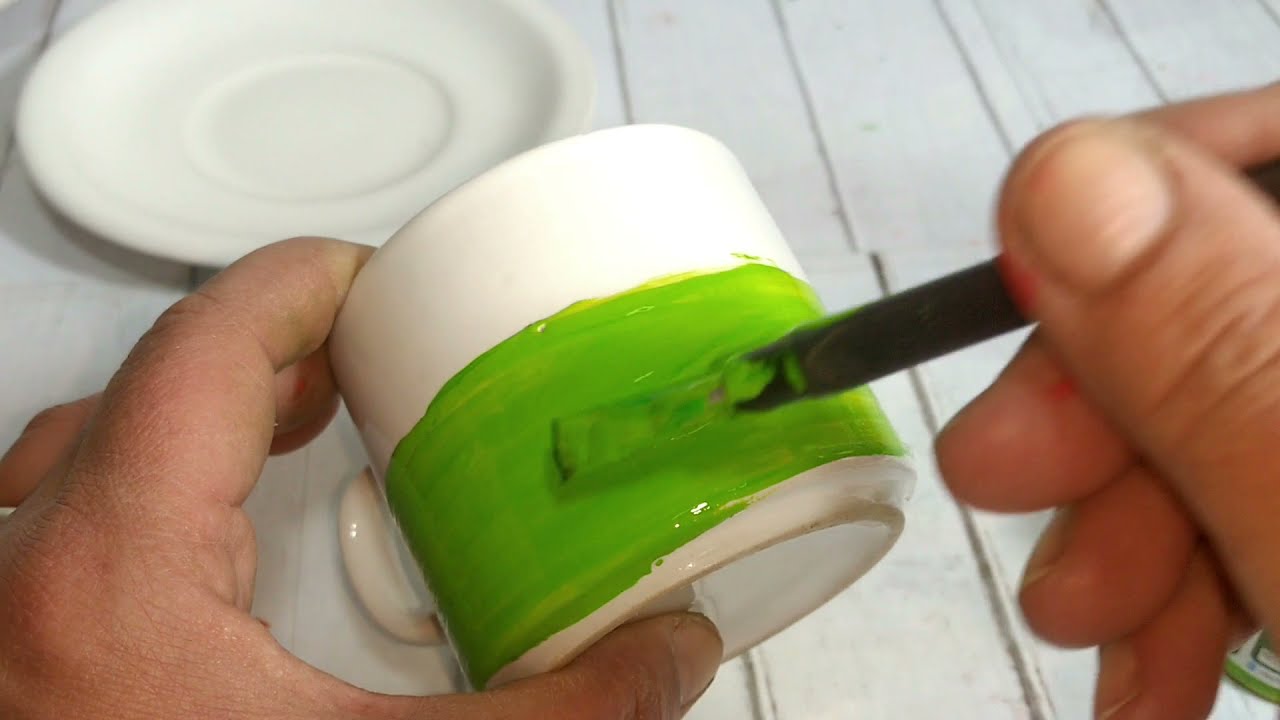 ¿Qué es Tazas de cerámica pintadas en casa y cómo funciona?