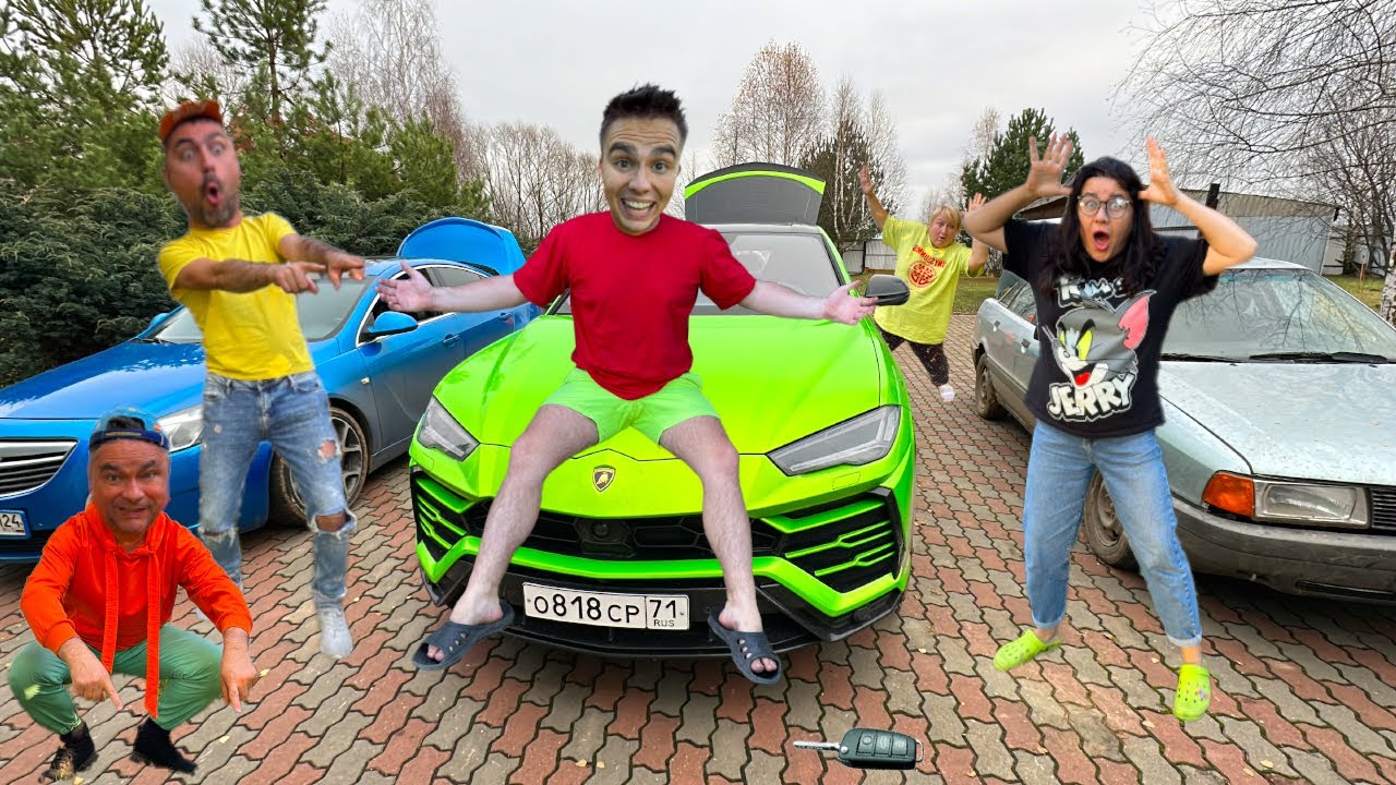 I bought Lada Largus in Car Shop VS My Family on Audi VS Lambo Urus - Top Very Comedy Video 2025!