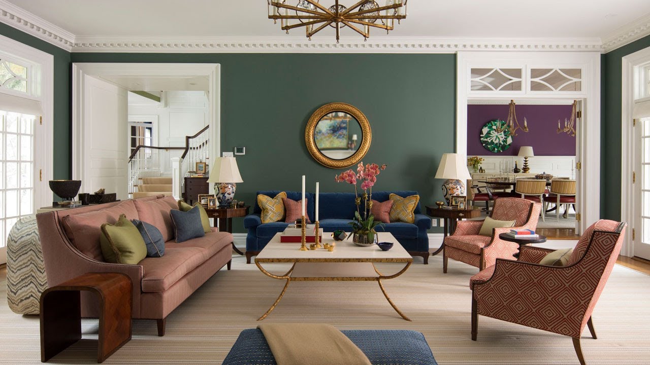 Inside A Georgian Style Home For Bold And Vibrant Colors Lover