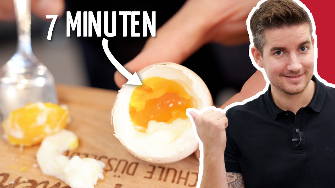 Wie lange muss ein Frühstücks-Ei kochen? + [Trick: Eier schälen]