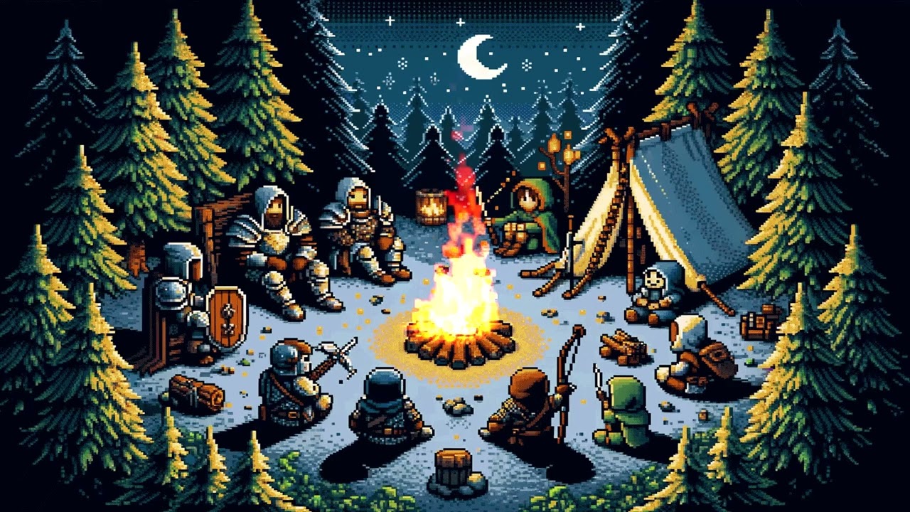 Rest Here a Moment.. the Campfire will keep you warm