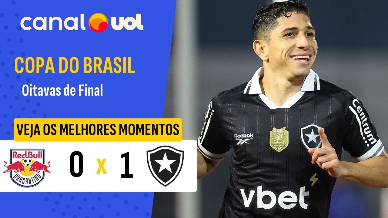 BOTAFOGO VENCE O BRAGANTINO DE NOVO E ESTÁ NAS QUARTAS DE FINAL DA COPA DO BRASIL; MELHORES MOMENTOS