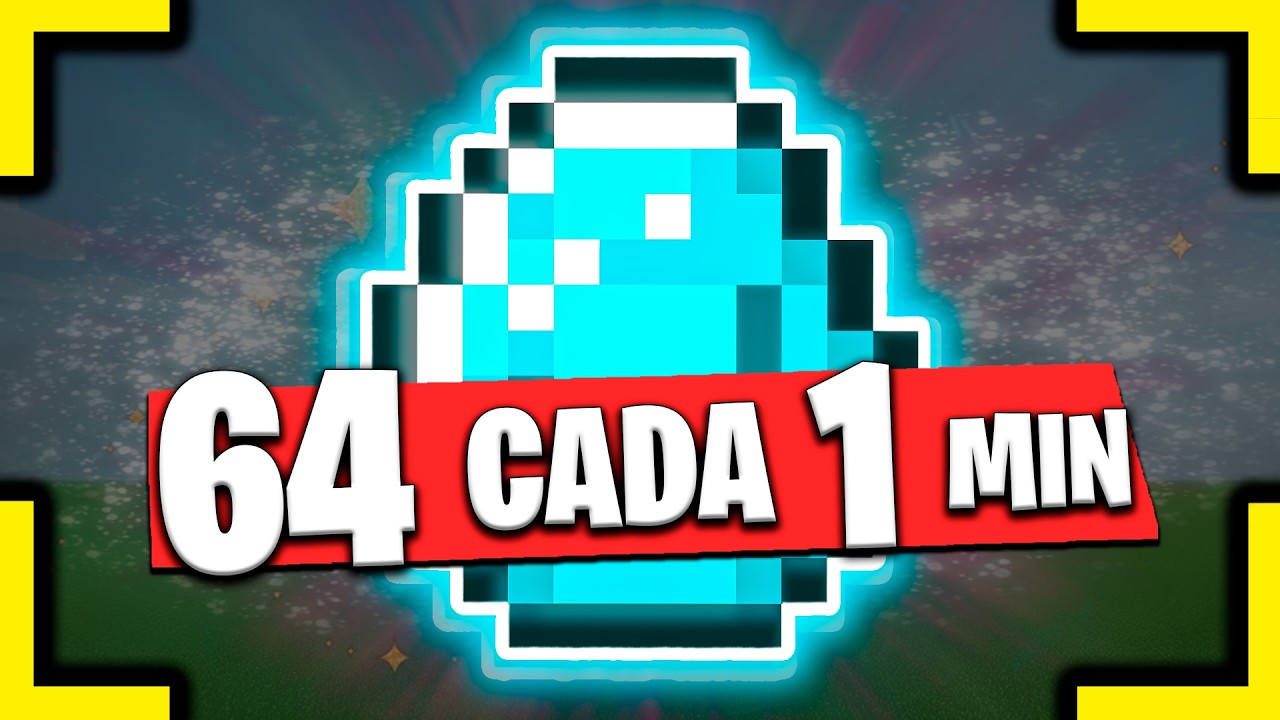 Granja de DIAMANTES Minecraft Bedrock 1.21