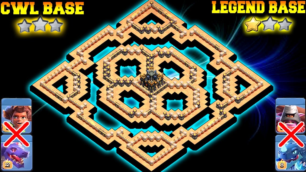 ANTI 1 STAR TH17 CWL BASE & LEGEND BASE LINK| TH17 NEW WAR BASE LINK - CLASH OF CLANS TH17 BASE LINK