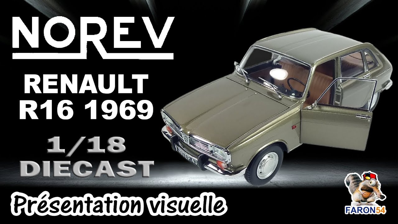 Norev Renault 16 1969 1:18 Diecast HD Faron54
