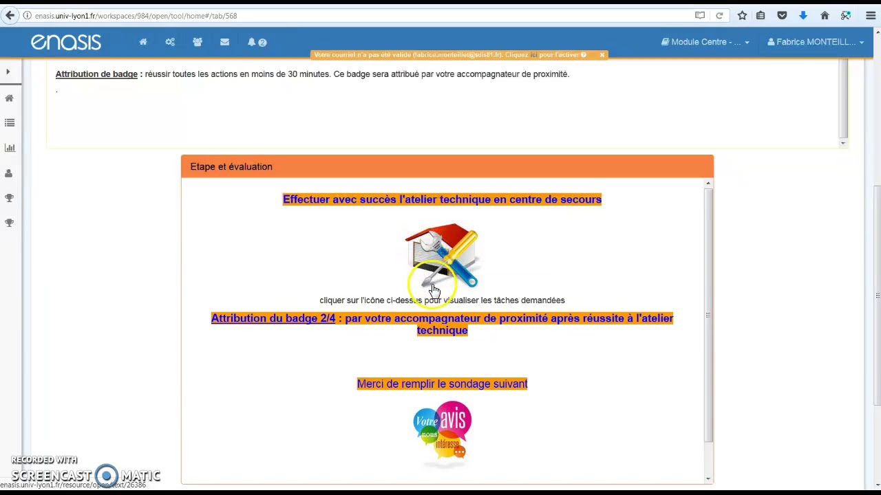 Utilisation de la plate forme FOAD - Accompagnateur de proximit&eacute;