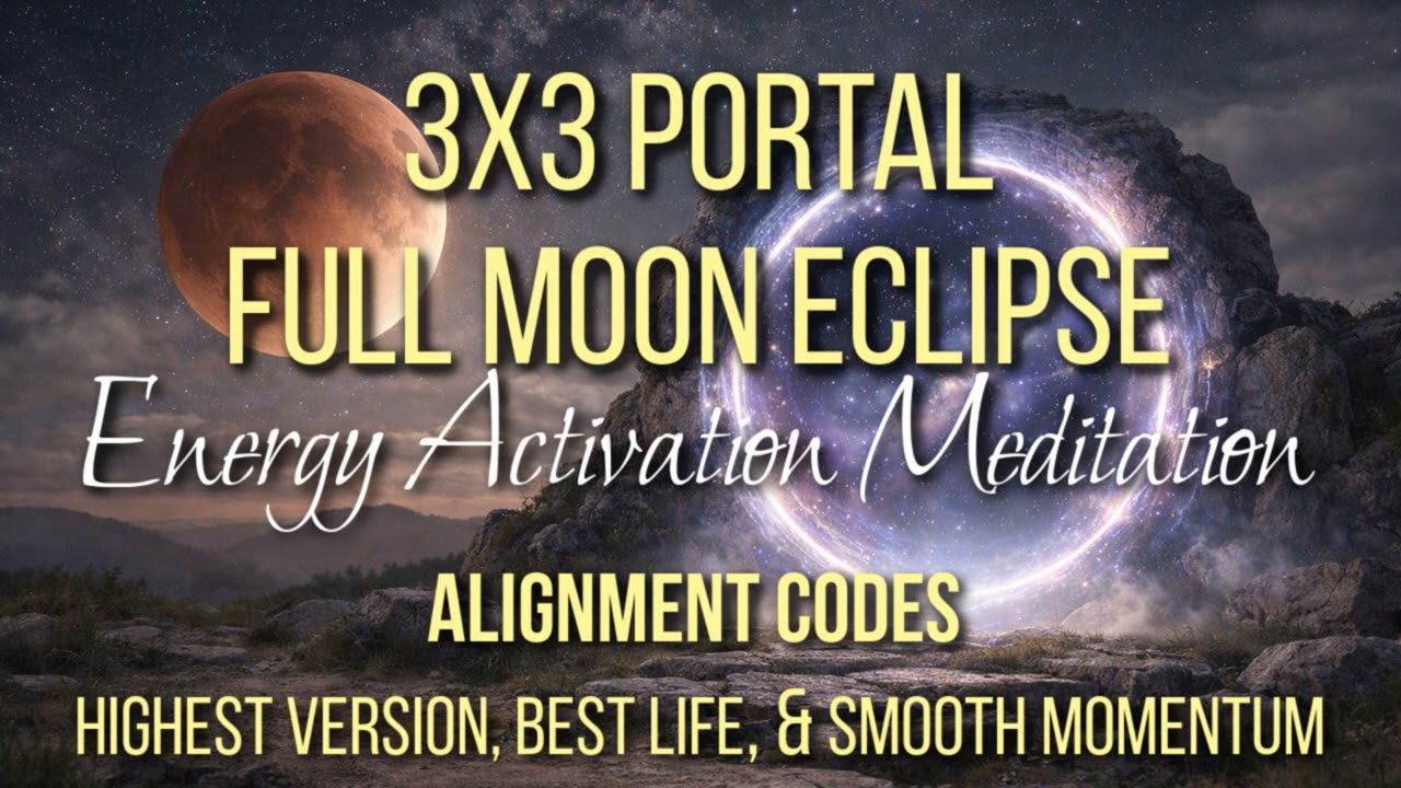 Full Moon Eclipse 🌀3x3 Alignment Activation 🌀Stabilize Your Highest Timeline & New Version of Self