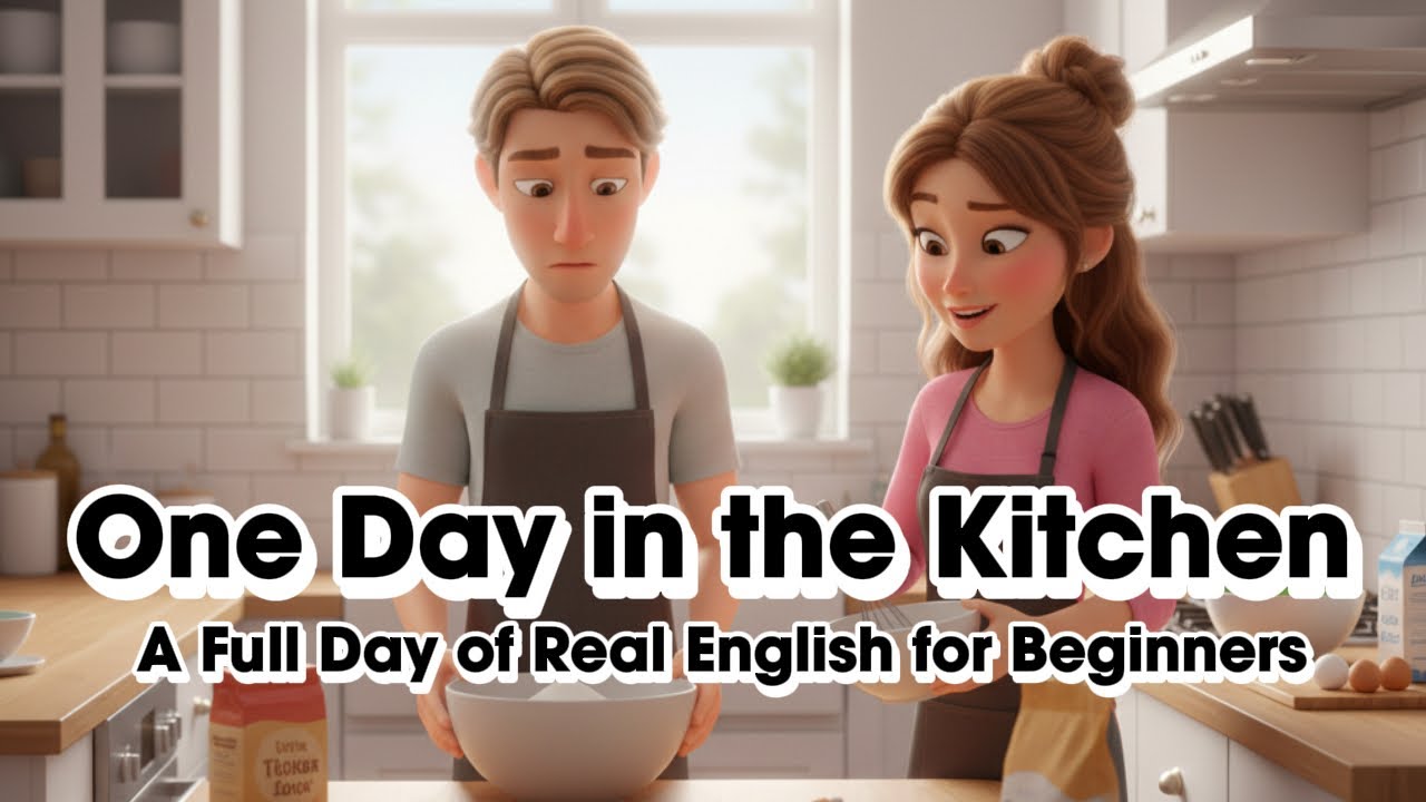 One Day in the Kitchen | A Full Day of Real English for Beginners #englishconversation