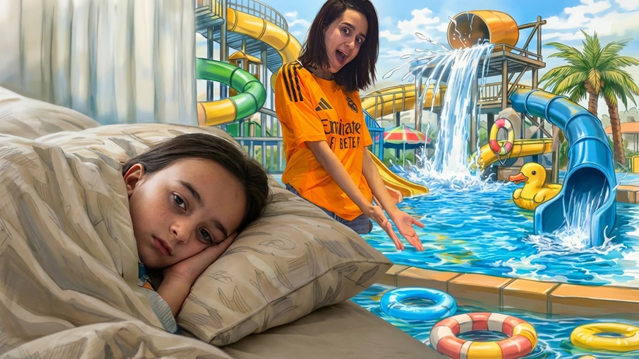 ON TRANSFORME LA CHAMBRE DE LILO EN PARC AQUATIQUE PENDANT QU’ELLE DORT (on pleure de rire)