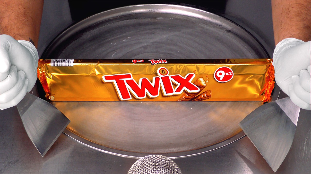 How To Make TWIX Ice Cream Rolls | ASMR