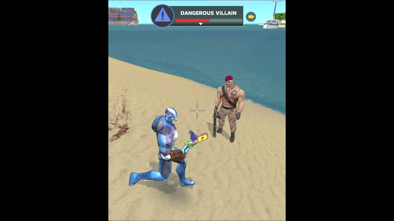 Rope Hero Vice Town (Rope Hero Fight Dangerous Villain) Helicopter Fly on Giant Statue 