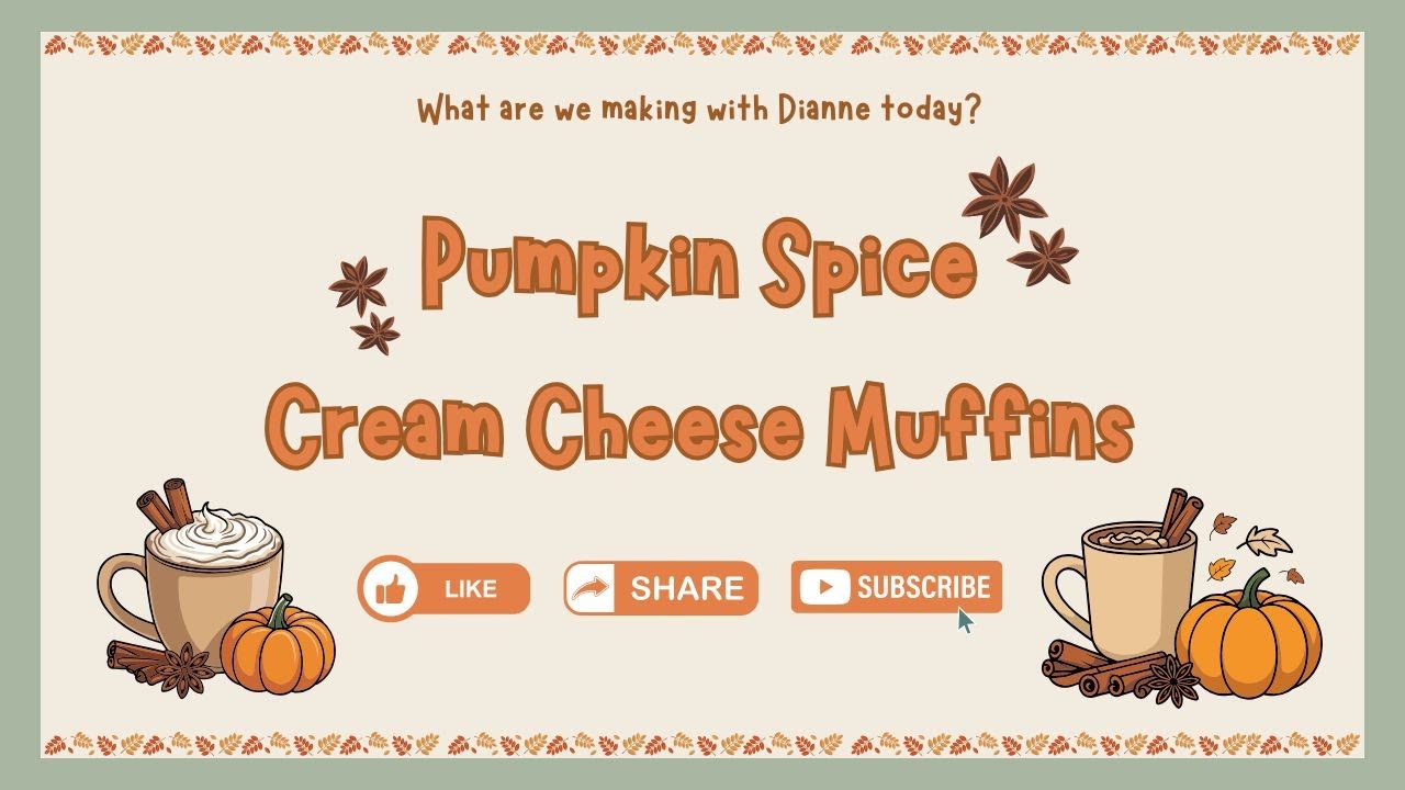 Pumpkin Spice Cream Cheese Muffins 🍂🧁