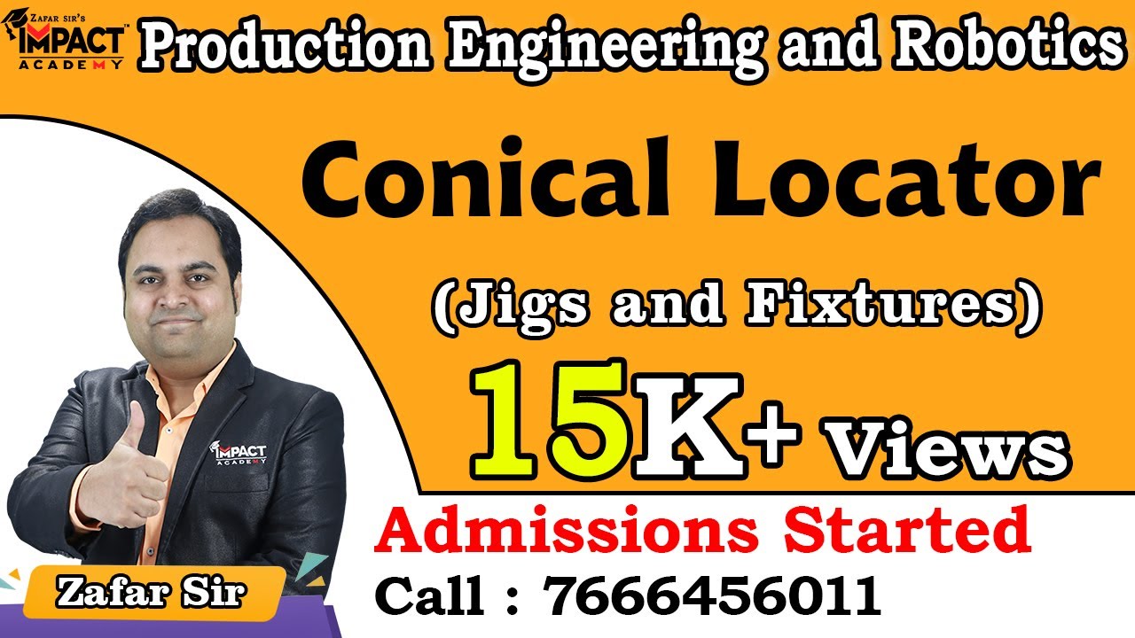Conical Locator | Jigs and Fixtures | Production Engineering and Robotics #freeengineeringcourses