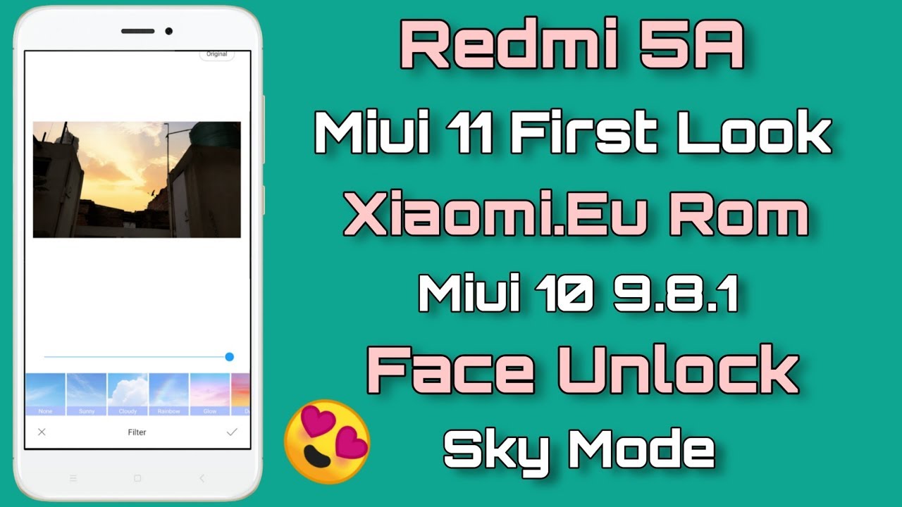 Redmi 5A Miui 11 First Look | Xiaomi.eu Miui 10 9.8.1 Beta Update | Sky Mode, Face Unlock 😲😲