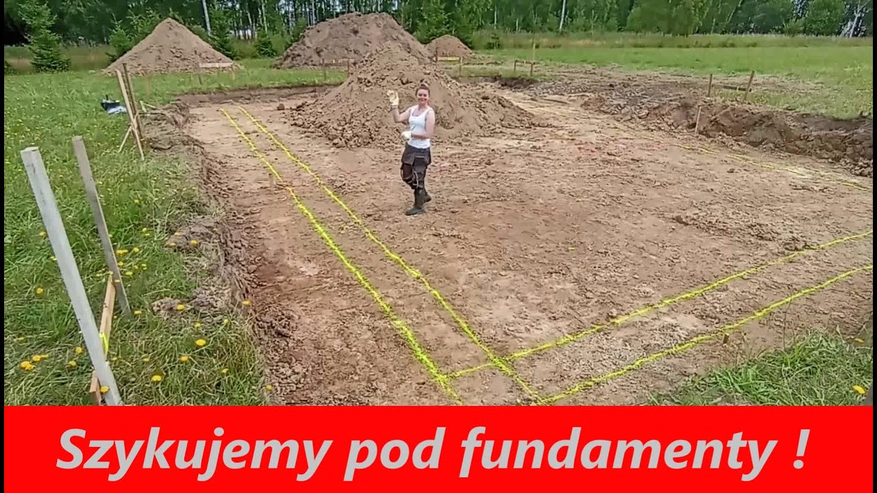 Wyznaczanie osi budynku. Szykujemy pod ławę fundamentową!