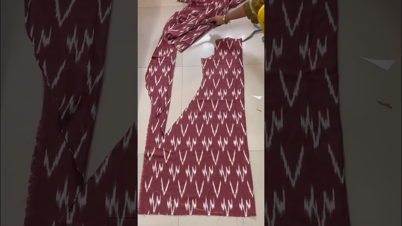 A line kurti cutting trick  /kurti design #kurti #kurtidesign #alinekurti #shorts #viral #ytshorts