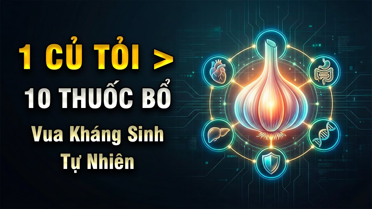 Tỏi Còn Tốt Hơn Nhân Sâm? Kháng Sinh Tự Nhiên Mạnh Gấp 10 Lần Thuốc Bổ | Khoẻ Mà Đẹp