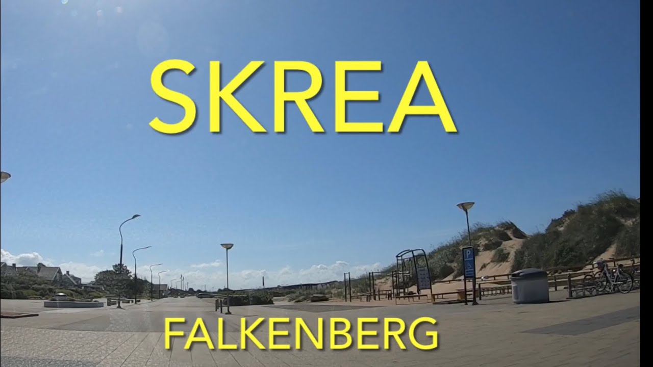 Skrea. Falkenberg.  Sweden. Dashcam driving.