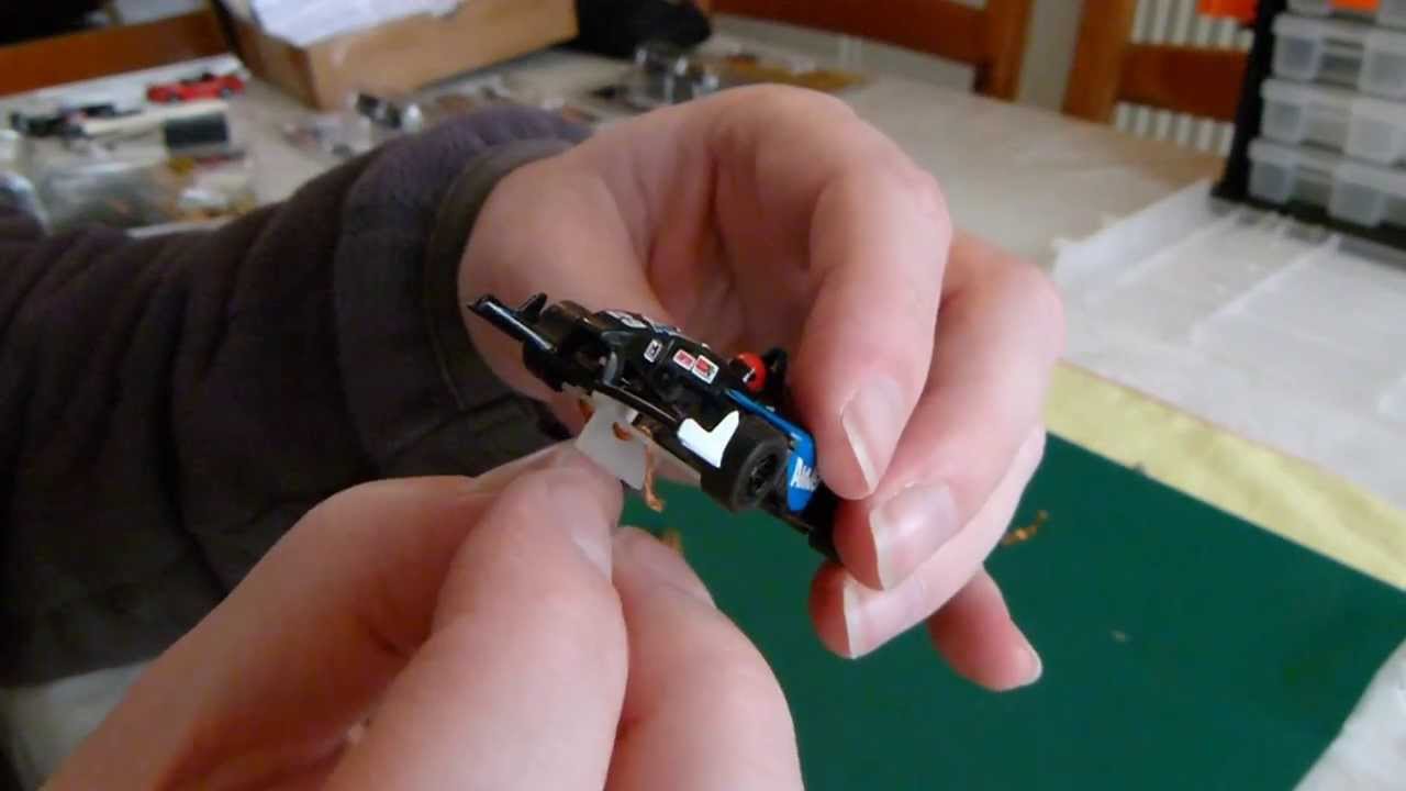 Slide Guide installation; Tomy AFX mega G on Carrera GO track
