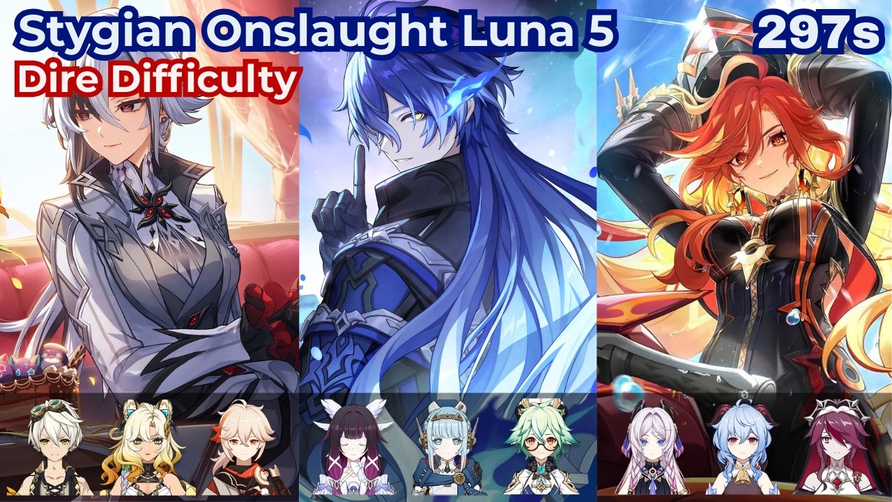 Stygian Onslaught Luna 5 Dire 297s Mono Pyro Arlecchino/Premium Flins/Melt Mavuika