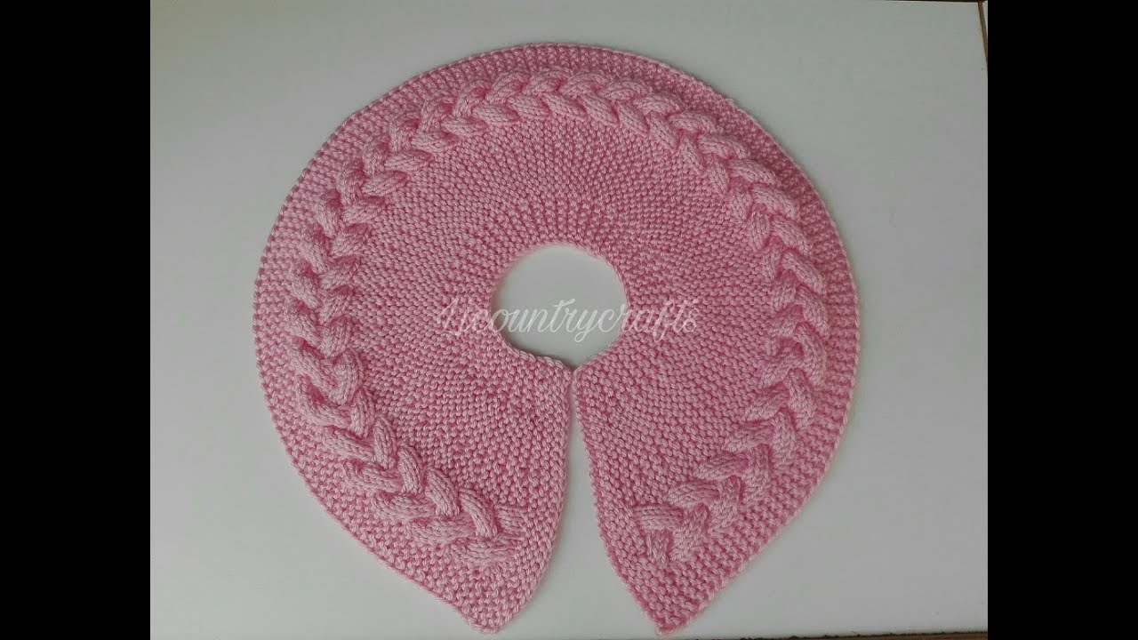 Canesu  circular tejido en agujas🧶🥢 ( Chaleco para niña primera parte)