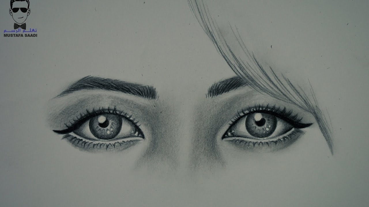 تعليم الرسم عيون كورية مع نتائج المسابقة - how to draw asian eyes