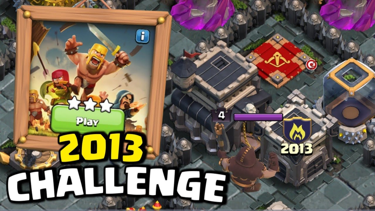 10th Anniversary Challenges! How to Beat 2013 Challenge Clash of Clans ! New Challenge COC 2013
