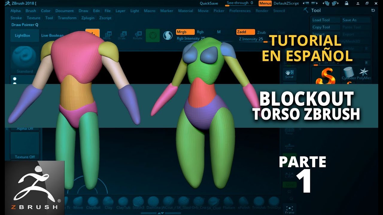 Como hacer Block Out en Zbrush: Método fácil para esculpir cuerpos en Zbrush - 1