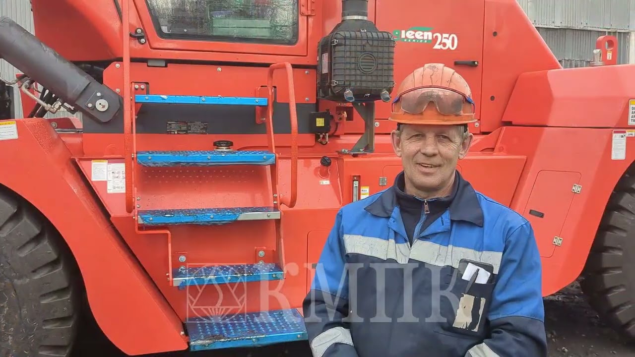 Отзыв на шинный манипулятор Stmining на базе погрузчика HELI