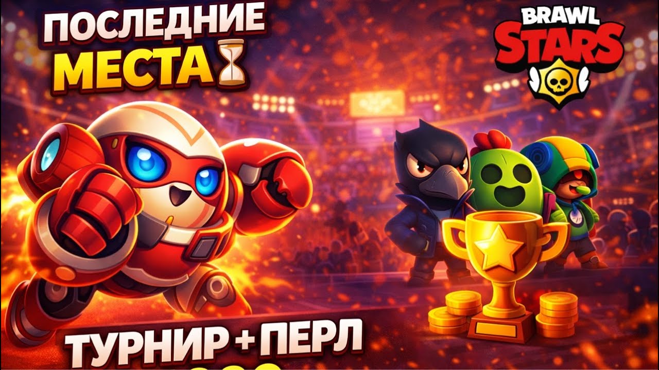 УСПЕЙ ЗАРЕГИСТРИРОВАТЬСЯ НА ТУРНИР⏳ Перл до 1000 | Brawl Stars
