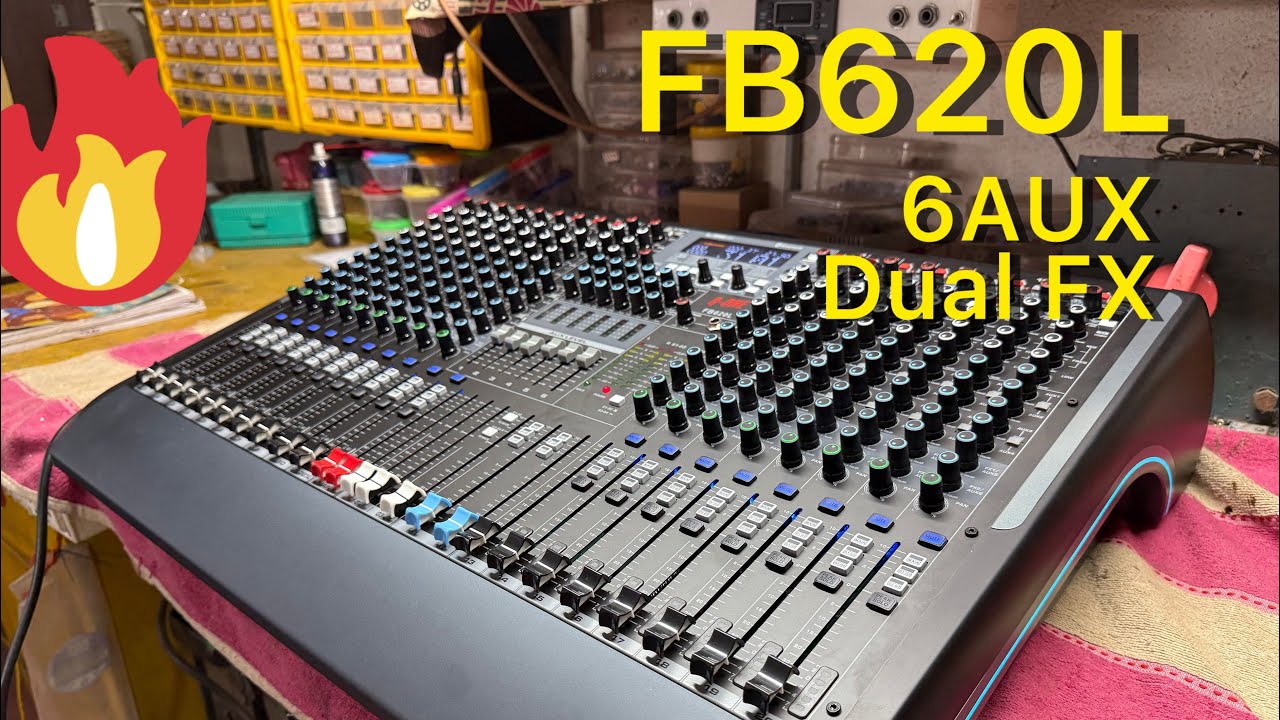 20 chanel mixer FB620L,review testing ,