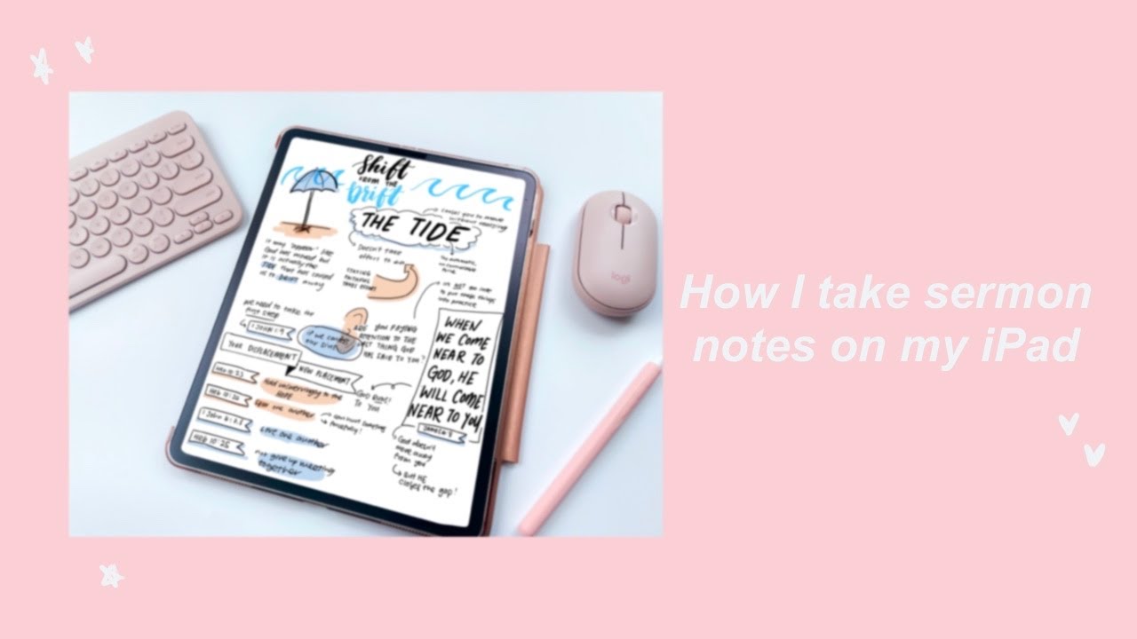 How to take sermon/church notes on an iPad - GoodNotes 5 app, Apple Pencil, iPad pro