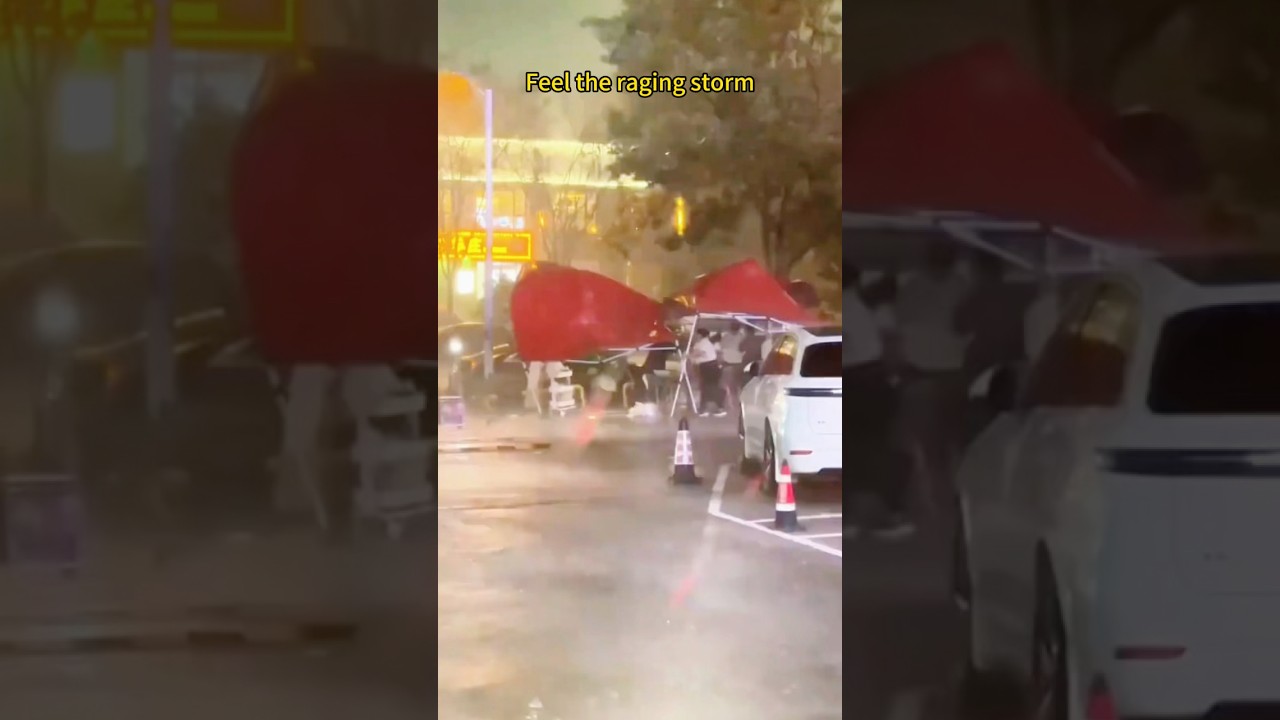 Feel the power of the raging storm #heavyrain #heavyraining #rainsounds #rainrain