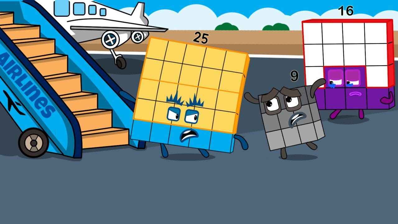 Don't leave square club, Numberblocks 25! | Numberblocks fanmade coloring story