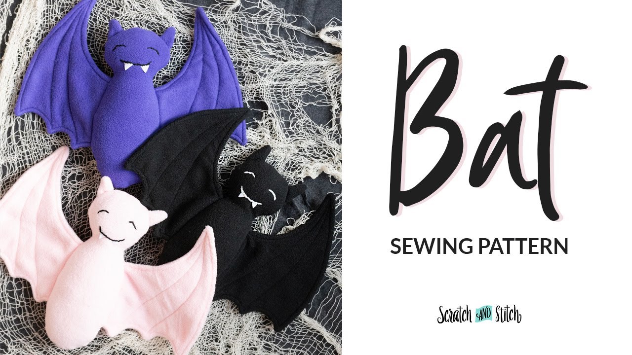 Free Plush Bat Sewing Pattern | Scratch and Stitch