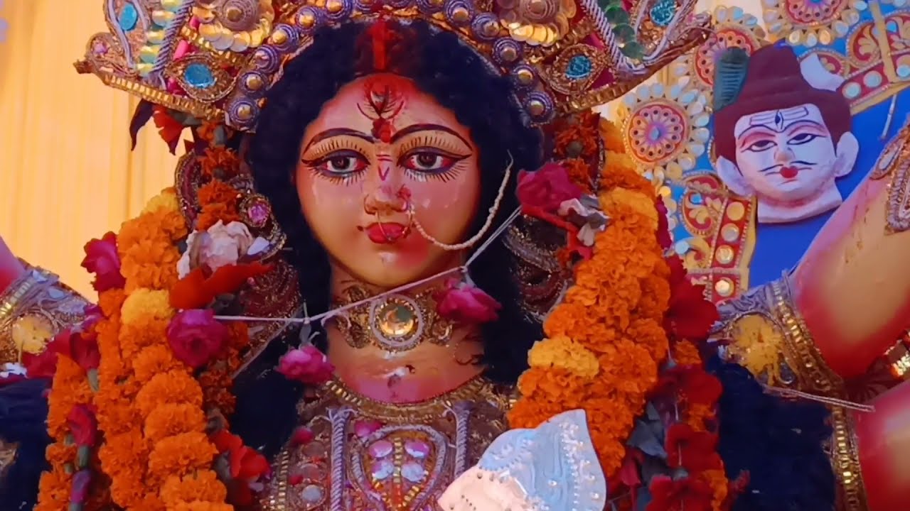 मां दुर्गा का विसर्जन। शास्त्रीनगर दुर्गापूजा प्रयागराज