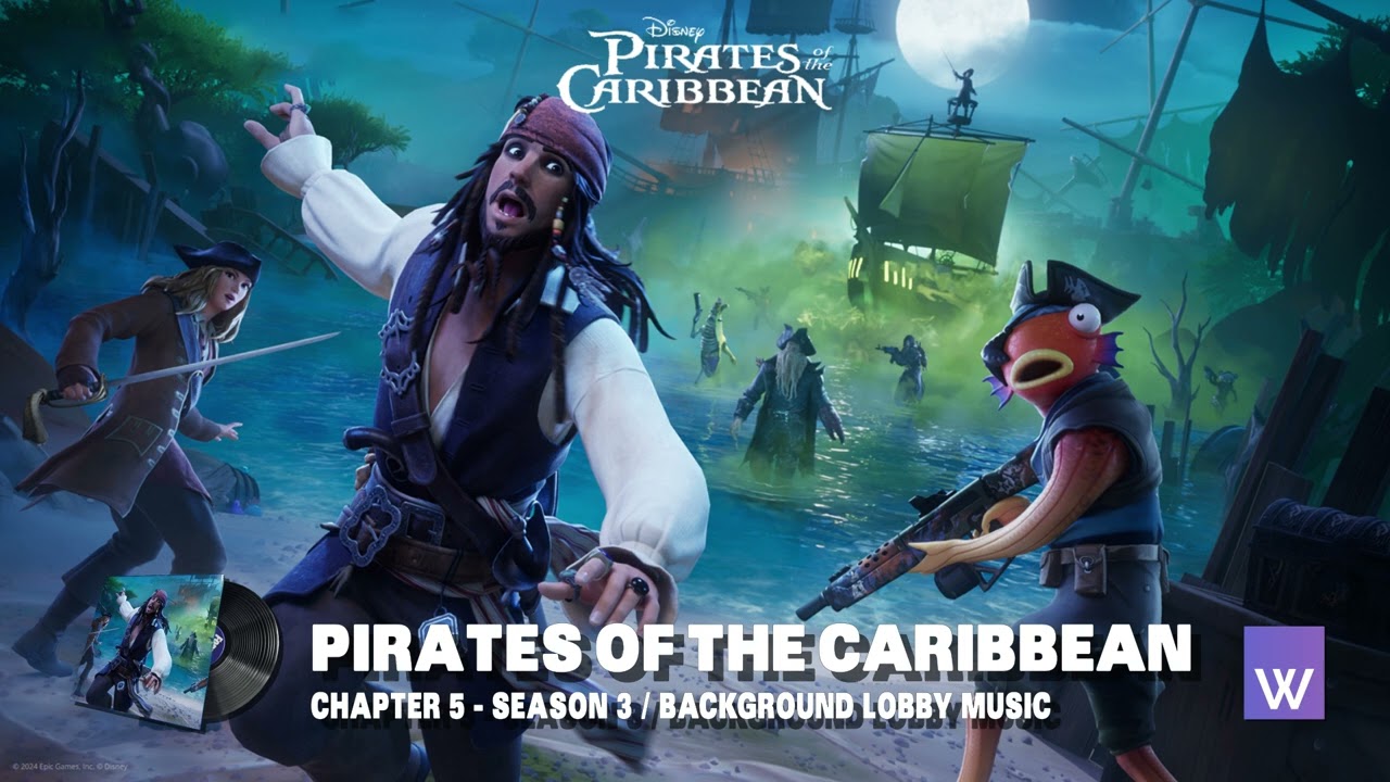 Pirates of the Caribbean: Cursed Sails Pass - Background Music 1 Hour | Fortnite Chapter 5 Season 3