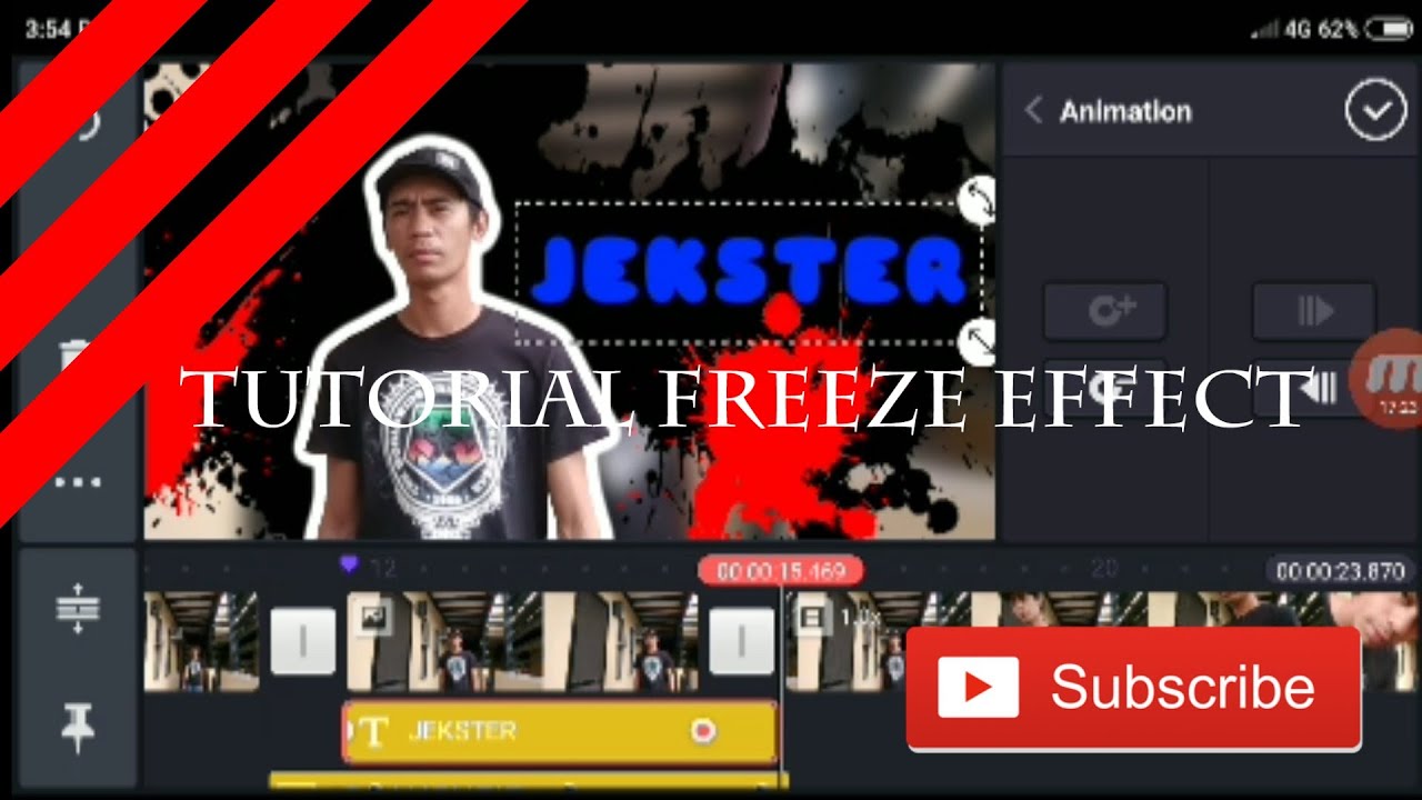 Tutorial on how to make freeze effect using kinemaster