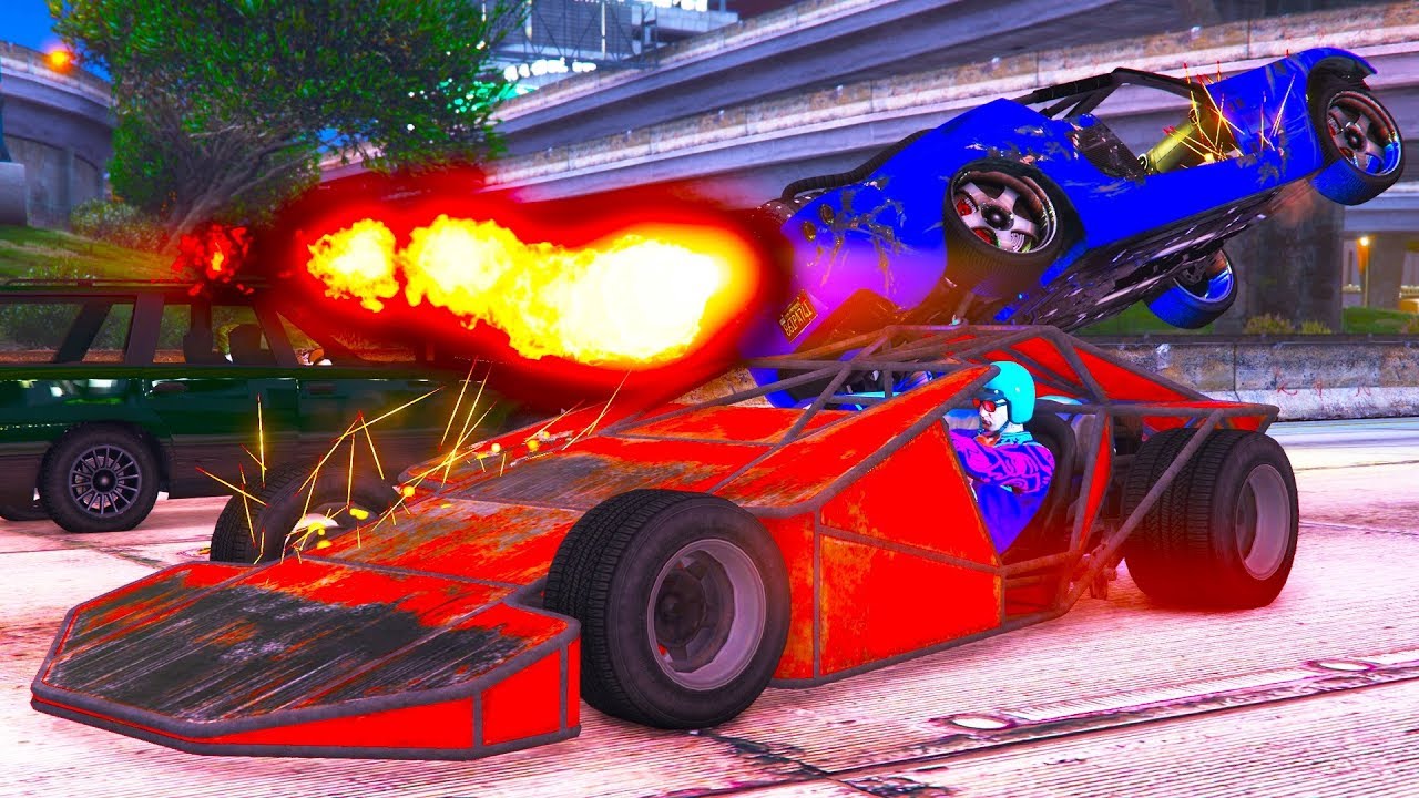 Mit dem RAKETEN-AUTO zwischen zwei Brücken FLIEGEN!