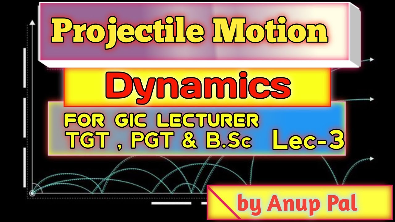 PROJECTILE MOTION | DYNAMICS | LEC-3 | SHORT TRICKS FOR IMPORTANT QUESTIONS | GIC-LECTURER, TGT, PGT