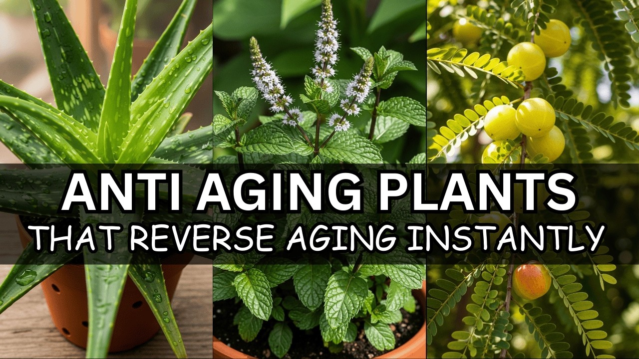 12 Powerful Anti Aging Plants That Reverse Aging Instantly