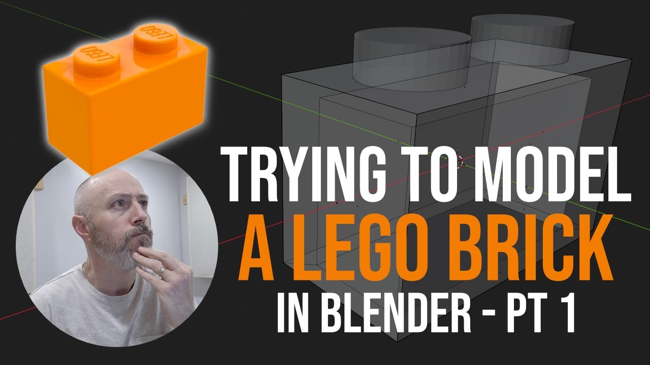 Can a beginner model a LEGO brick? (Part 1: The Struggle)