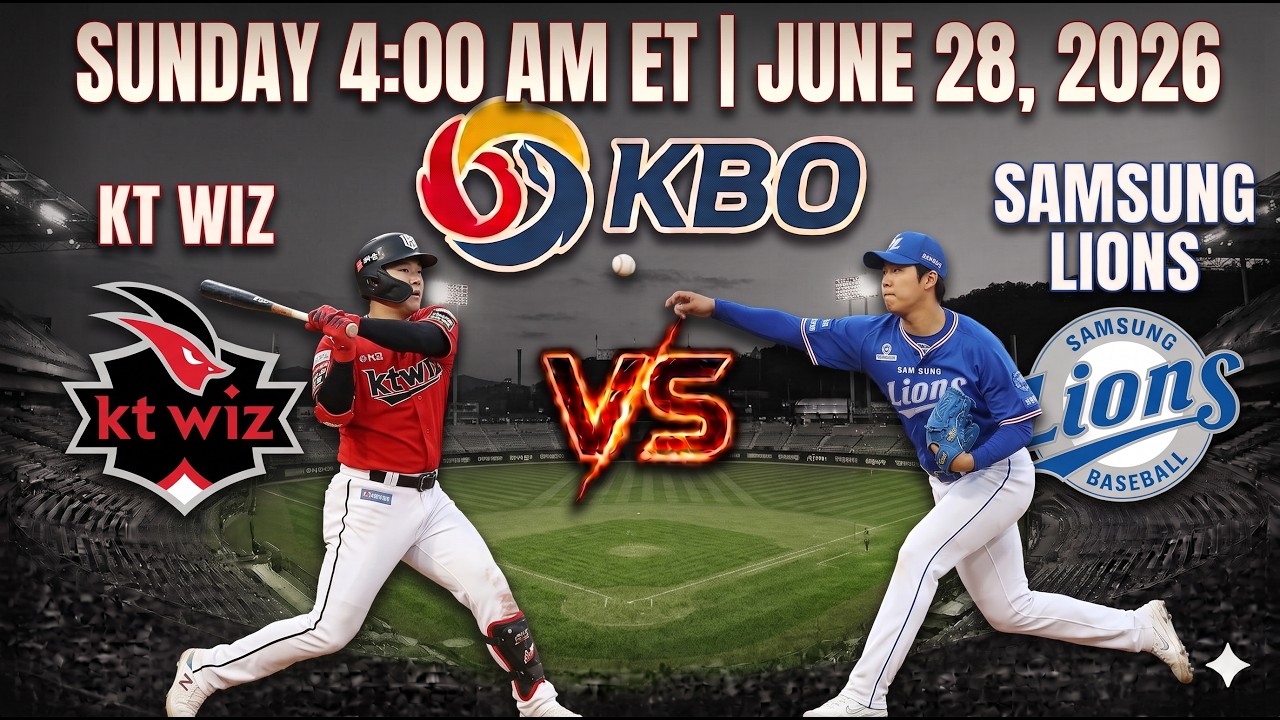 KT Wiz @ Samsung Lions 6/28/26- KBO Baseball Predictions - KBO FREE PICKS
